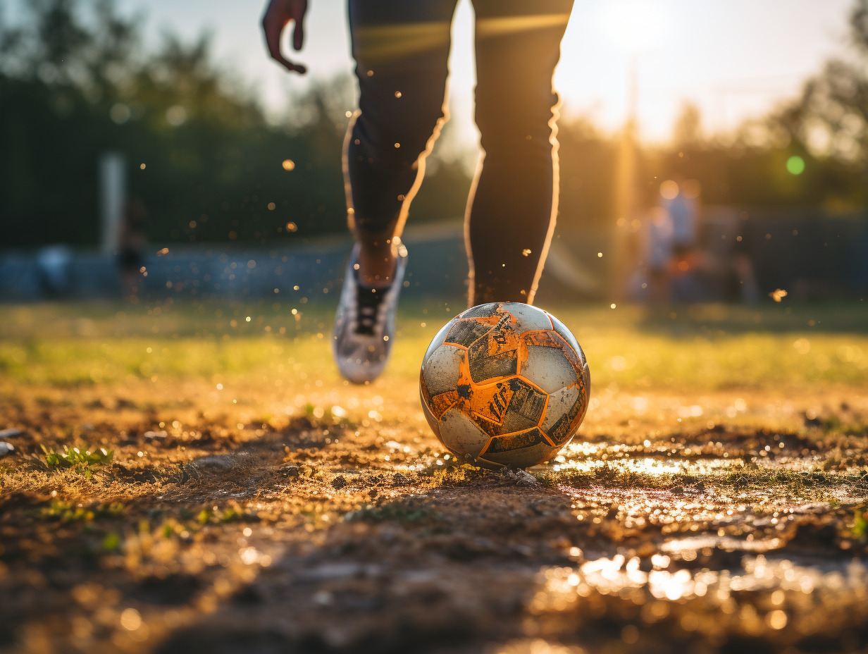 football échauffement